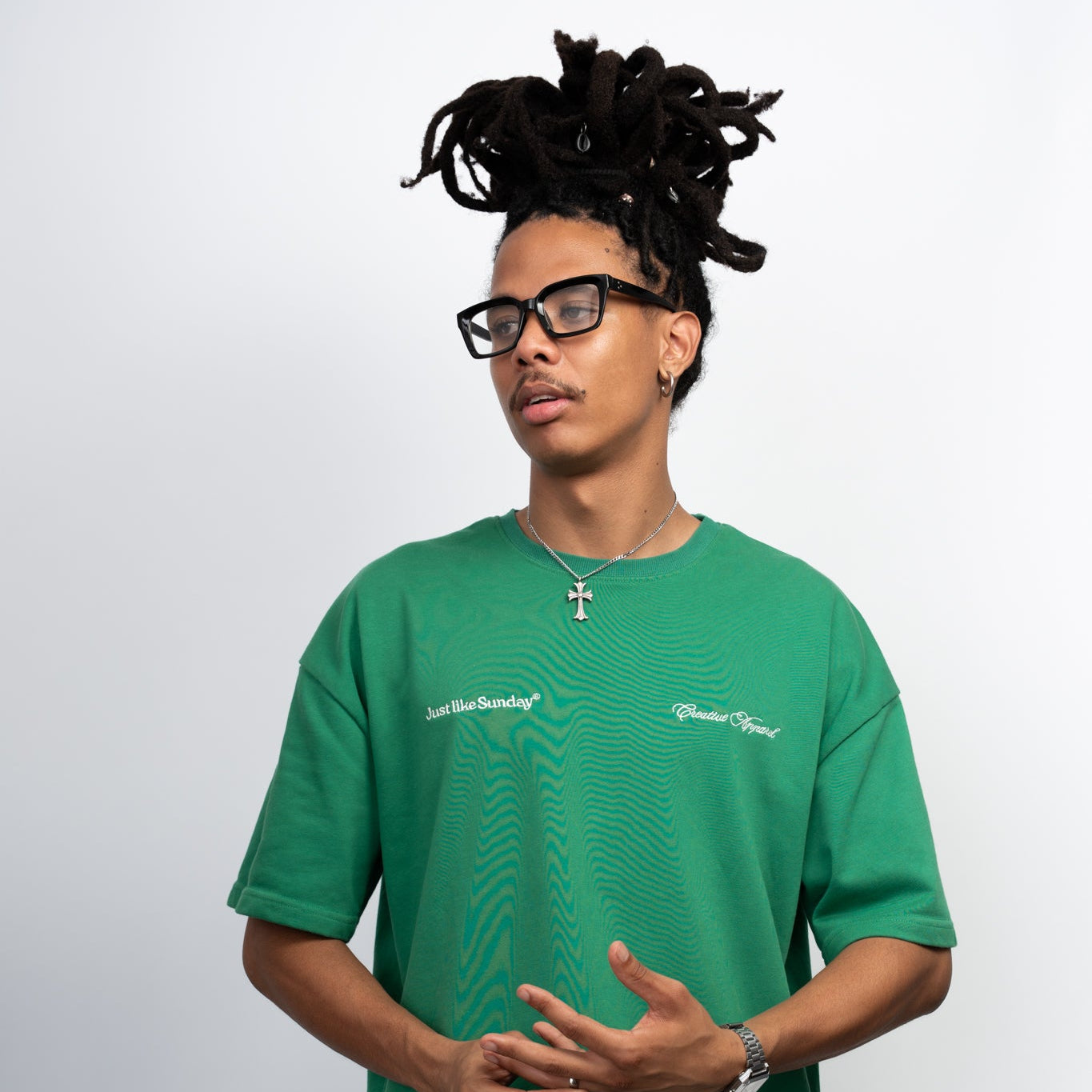 French Terry Summer Tee – Jade Green