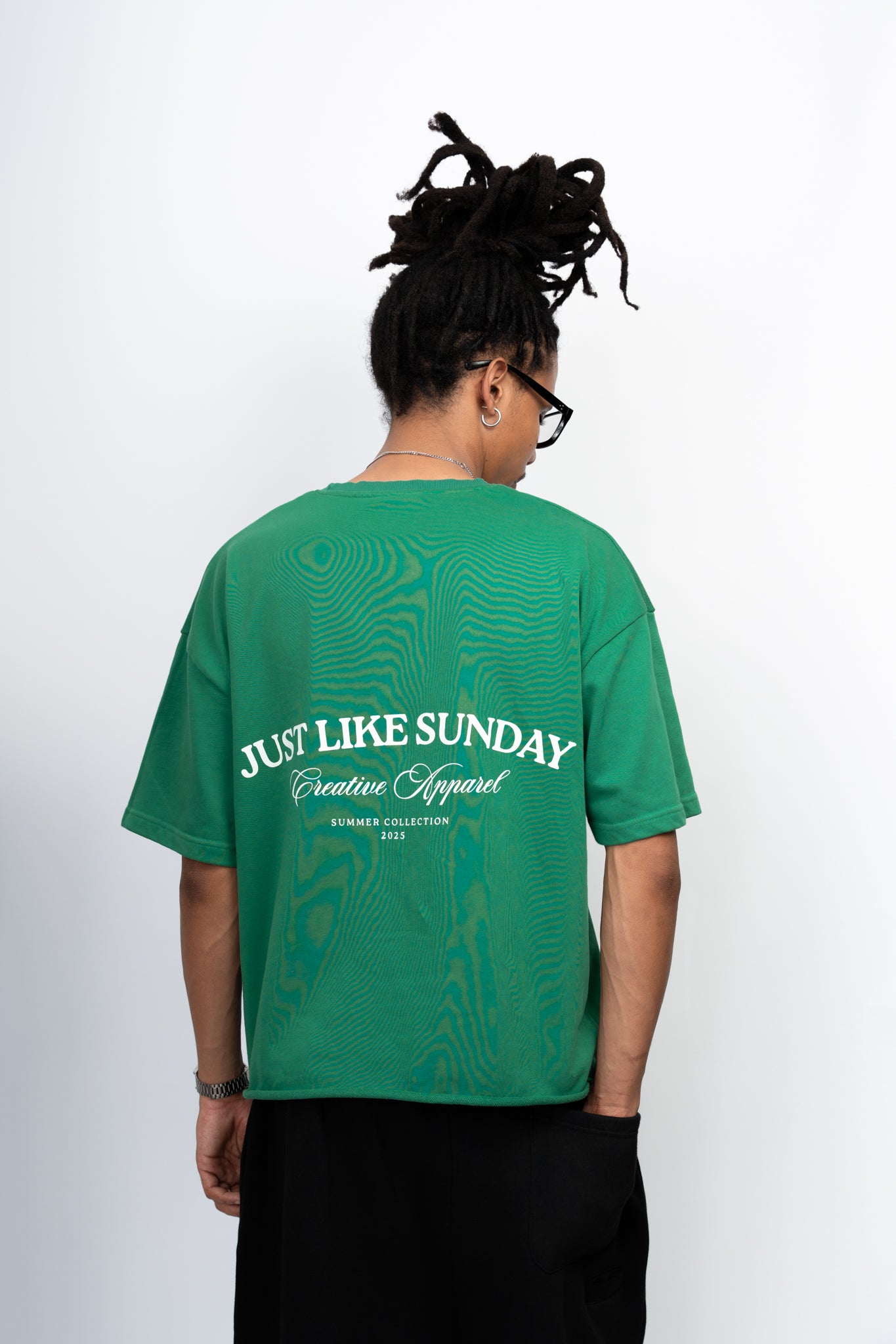 French Terry Summer Tee – Jade Green