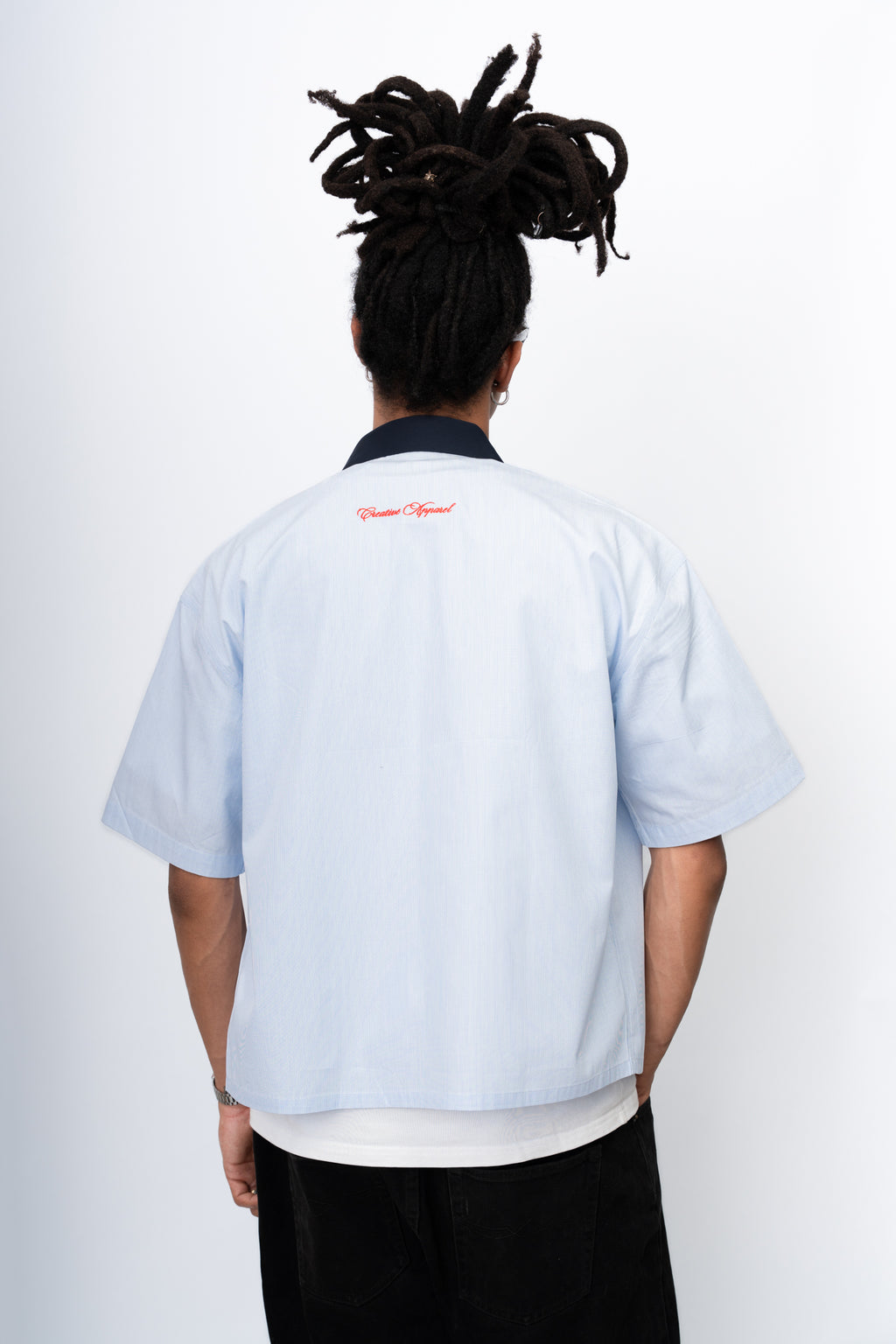 Sunday Best Pinstripe Shirt – Light Blue