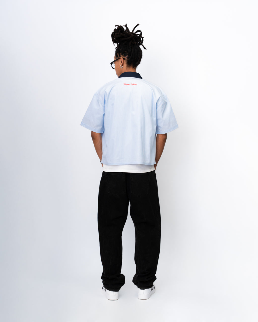 Sunday Best Pinstripe Shirt – Light Blue