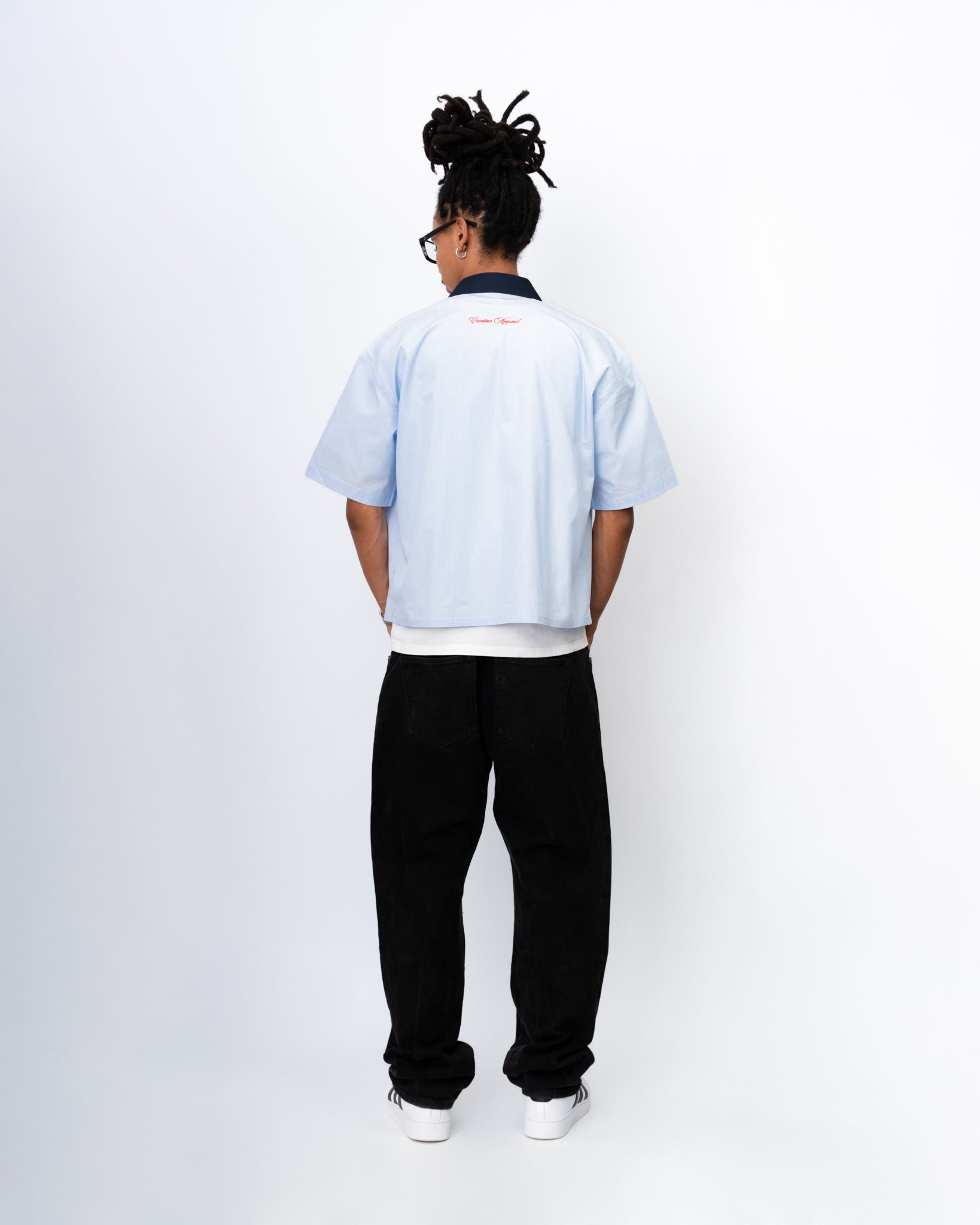 Sunday Best Pinstripe Shirt – Light Blue