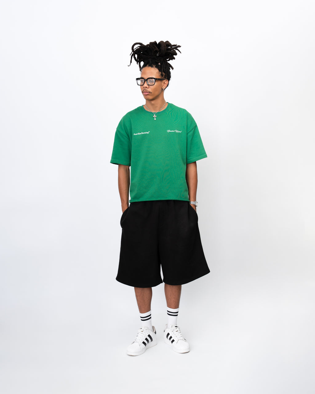 French Terry Summer Tee – Jade Green