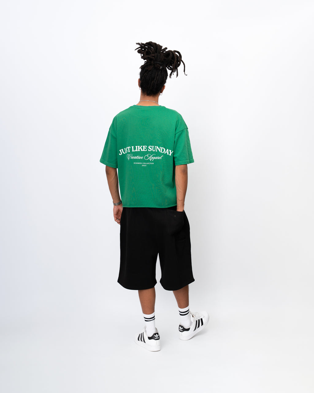 French Terry Summer Tee – Jade Green