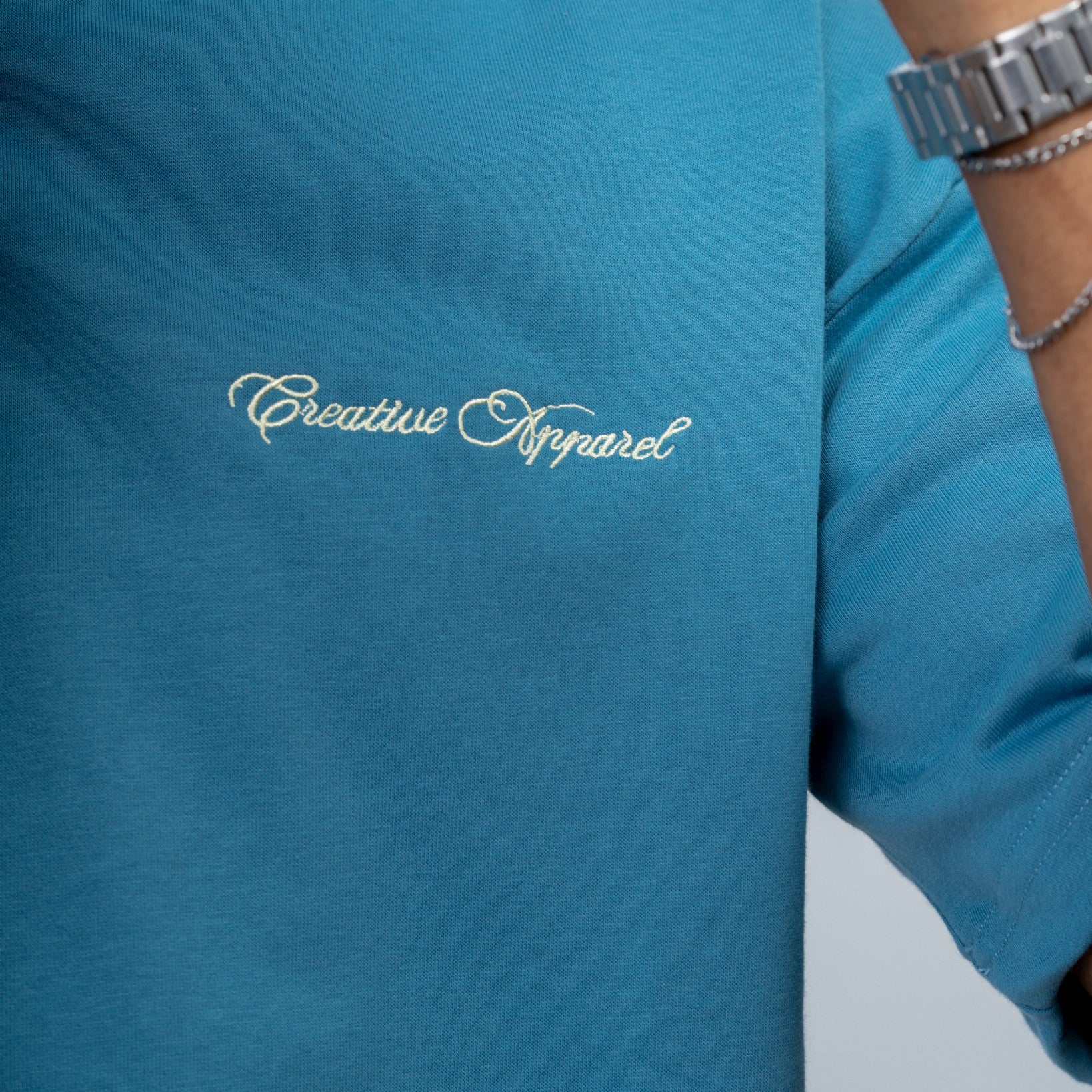 French Terry Summer Tee – Powder Blue