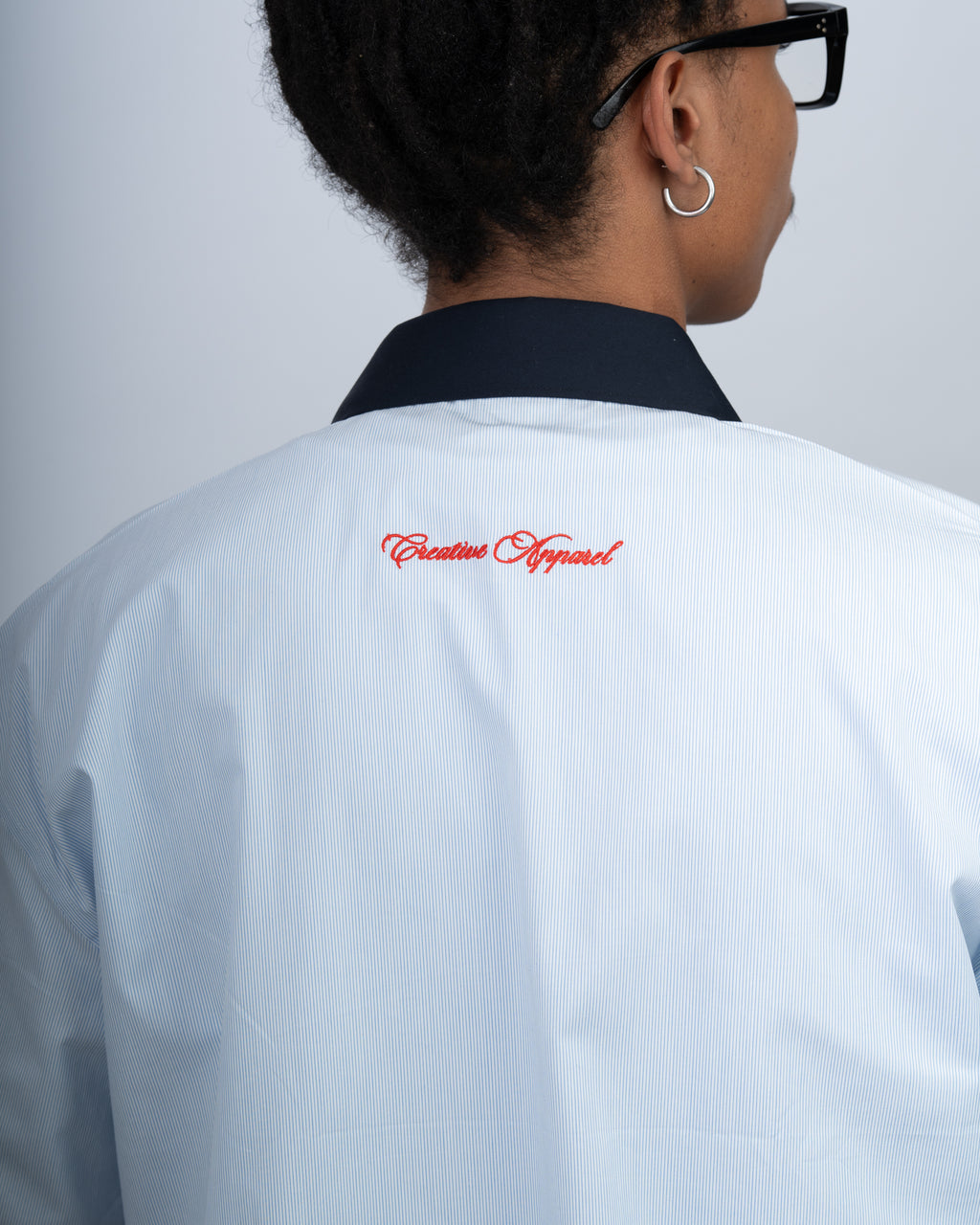 Sunday Best Pinstripe Shirt – Light Blue